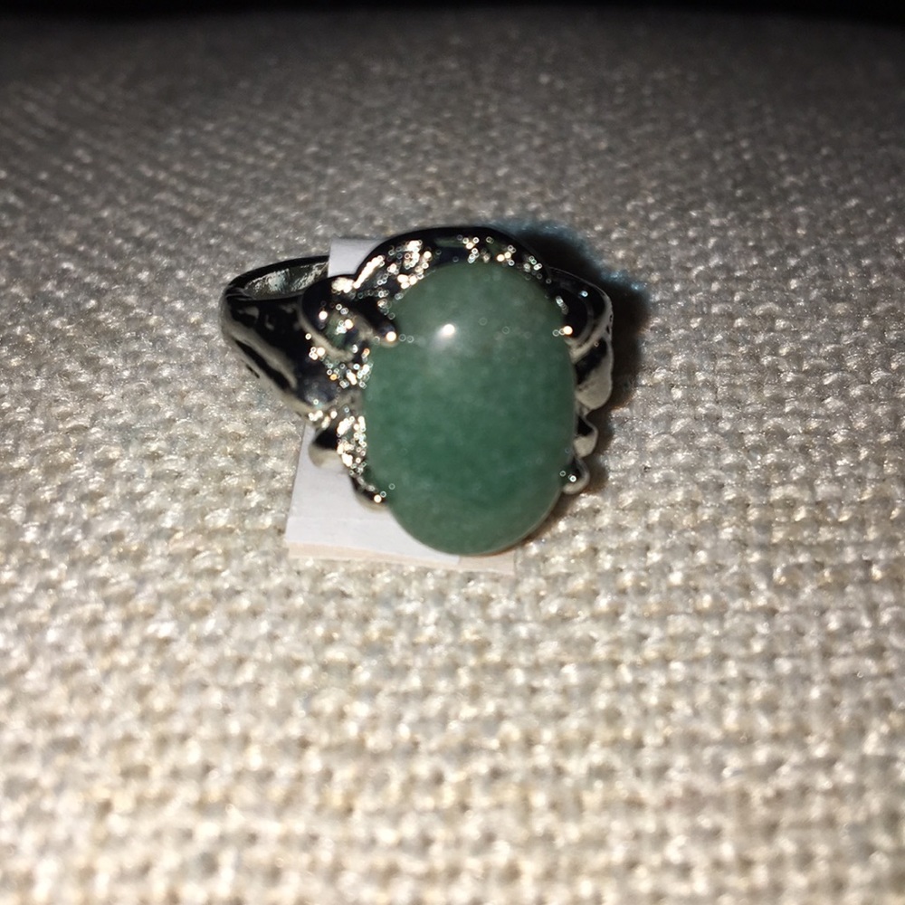 Green Natural Stone Ring 💍